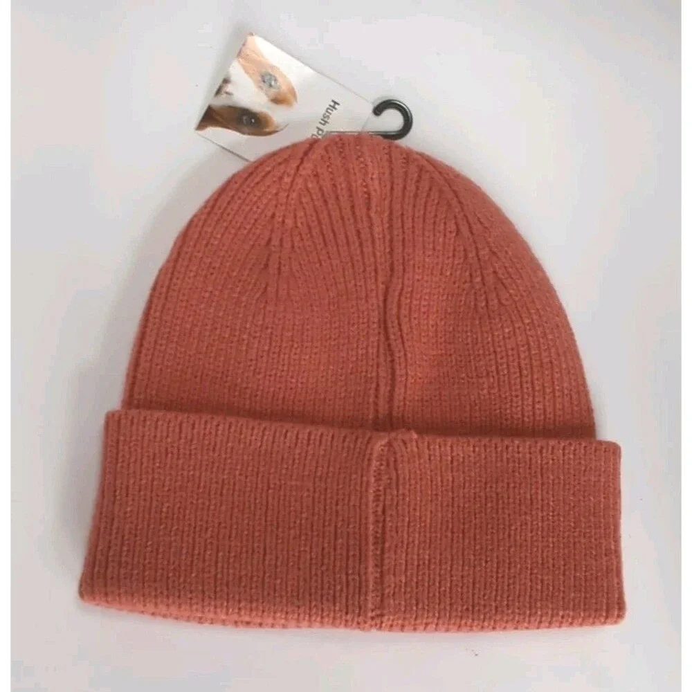 NWT Hush Puppies Cuffed Beanie One Size Orange Ginger Spice Snowboarding - Picture 5 of 9